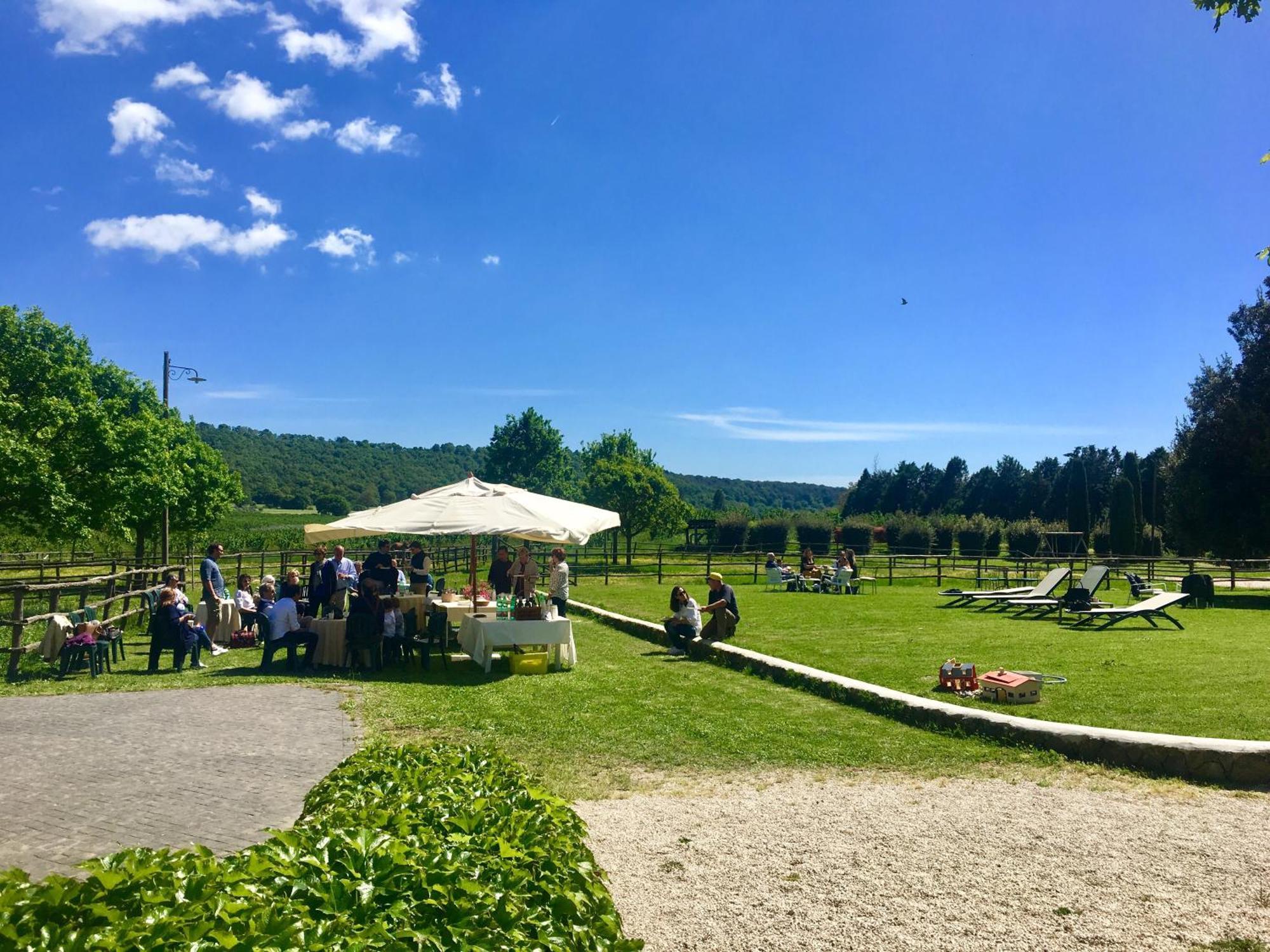 Agriturismo Potrero Grande Sul Lago Di Martignano Con Spiaggia كامباغنانو دي روما المظهر الخارجي الصورة